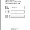 Clark Forklift DPL 60 75 LOT 5810 Parts Manual 920936 00275 EN DE FR