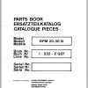Clark Forklift DPM 20 30 N Parts Manual I 232 2 GEF EN DE FR