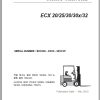 Clark Forklift ECX 20 25 30 30x 32 ECX360 9653 KF Parts Manual 02.2012 EN KR