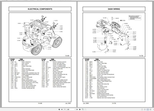 Clark Forklift FX CMP 50 75s D CMP570D 9590 9686 KF Parts Manual 8034704 02.2012 EN KR 1