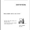 Clark Forklift GEX 16 18 20s GEX162 9679 KF Parts Manual 8066389 02.2012 EN KR