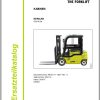 Clark Forklift GEX18 GEX20s Cabin Parts Manual 4581114 PB EU117 07.2018 DE