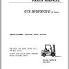 Clark Forklift GTS 20 25 30 33 D GTS232D 9819 KF Parts Manual 8087212 02.2012 EN KR