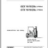 Clark Forklift GTX 16 18 20s 3 Wheels Service Manual 8076138 SM 815 12.2009 DE