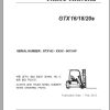 Clark Forklift GTX 16 18 20s GTX162 9675 KF Parts Manual 02.2012 EN KR