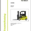 Clark Forklift GTX18 GTX20s Cabin Parts Manual 4581404 PB EU122 07.2018 DE