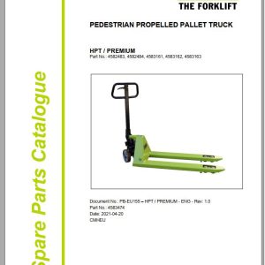 Clark Forklift HPT PREMIUM 4582483 4583163 Parts Manual 4583474 PB EU155 04.2021