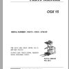 Clark Forklift OSX 15 OSX15 9798 KF Parts Manual 8089349 02.2012 EN KR