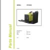 Clark Forklift PPFXS20 83000 Parts Manual PB EU142 06.2021