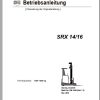 Clark Forklift SRX 14 16 Operator Manual 8137075 OM 1048 11.2016 DE
