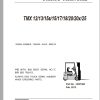 Clark Forklift TMX 12 13 15s 15 17 18 20 20x 25 TMX250 9803 KF Parts Manual 8037360 02.2012 EN KR