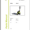 Clark Forklift WPio12 8233 Parts Manual PB EU145 01.2022