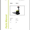 Clark Forklift WPio18 8288 Parts Manual PB EU147 01.2022