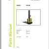 Clark Forklift WS10M 8269 Parts Manual PB EU134 07.2021