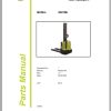 Clark Forklift WS10Mi 8314 Parts Manual PB EU165 02.2022
