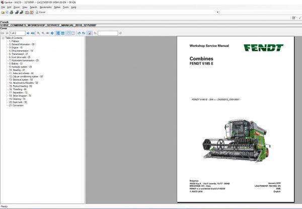 Fendt AU AG 052019 Part Book Workshop Service Manuals4