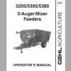 Gehl 3 Auger Mixer Feeders MF5205 MF5305 MF5380 Operators Manual 909915 1