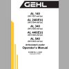Gehl Articulated Loader AL140 AL240EU AL340 AL440EU AL540 Operators Manual 918496 1