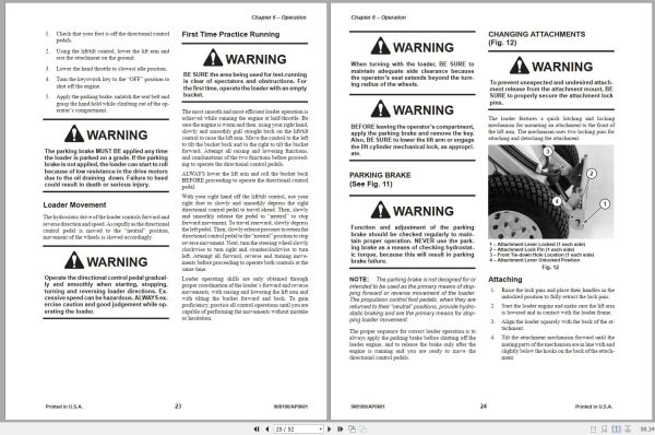 Gehl Articulated Loader AL20 DX Series I Operators Manual 908180A 2