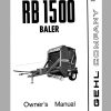 Gehl Baler RB1500 Operators Manual 901645A 1