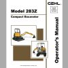 Gehl Compact Excavator GE283Z Operators Manual 918254 01 1