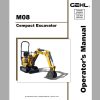 Gehl Compact Excavator M08 Operators Manual 50940489 07 1