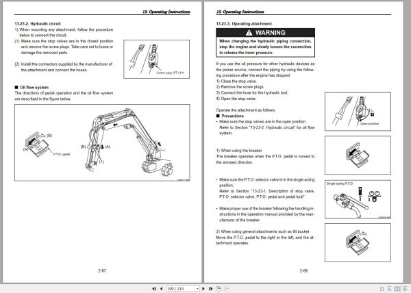 Gehl Compact Excavator Z17 S.N 00700 Before Operators Manual 50940103 01 2 1