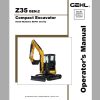 Gehl Compact Excavator Z35 Gen2 S.N 00701 and Up Operators Manual 50940259 07 1