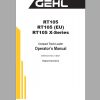 Gehl Compact Track Loader RT105 RT105EU RT105 X Series Operators Manual 50950434 05 1