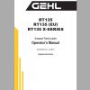 Gehl Compact Track Loader RT135 RT135EU RT135 X Series Operators Manual 50950466G 05 1