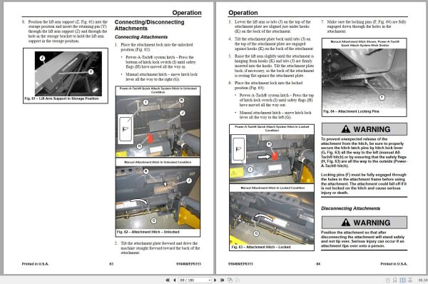 Gehl Compact Track Loader RT175 RT210 Operators Manual 918468 02 2