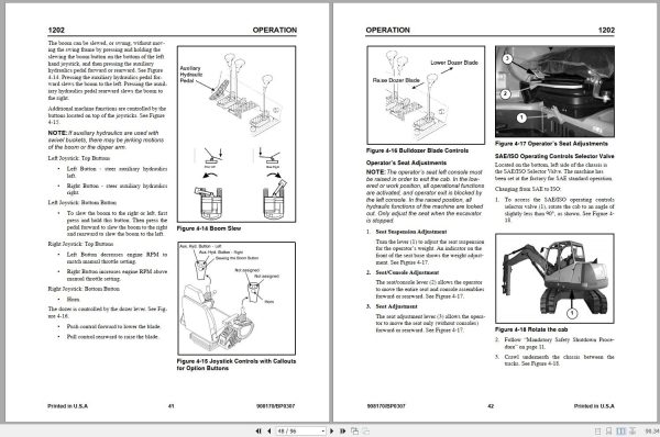 Gehl Crawler Excavator GE1202 Operators Manual 908170 03 2