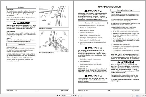 Gehl Crawler Excavator GE802 Operators Manual 908147 2