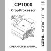 Gehl Crop Processor CP1000 Operators Manual 908028 1
