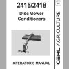 Gehl Disc Mower Conditioners DC2415 DC2418 Operators Manual 908176 1