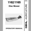 Gehl Disc Mower DM1162 DM1165 Operators Manual 909793B 1