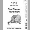Gehl Fixed Chamber Round Baler RB1310 Operators Manual 906015A 1