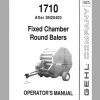 Gehl Fixed Chamber Round Baler RB1710 Operators Manual 906016A 1