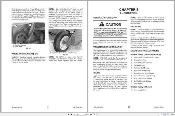 Gehl Flail Chopper FC7200 Operators Manual 907111A 2