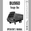 Gehl Forage Box BU960 Operators Manual 902995A 1