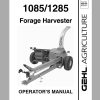 Gehl Forage Harvester CB1085 CB1285 Operators Manual 908156C 1