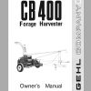 Gehl Forage Harvester CB400 Operators Manual 901557A 1