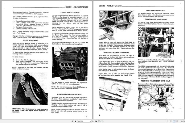 Gehl Forage Harvester CB600 Operators Manual 901558A 2