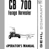 Gehl Forage Harvester CB700 Operators Manual 902106A 1