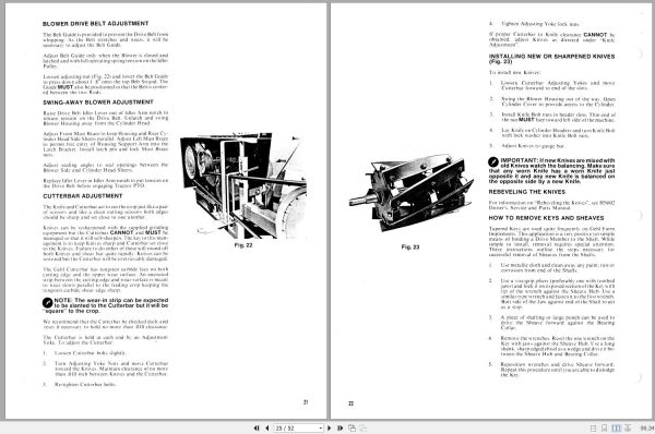 Gehl Forage Harvester CB700 Operators Manual 902106A 2