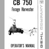 Gehl Forage Harvester CB750 Operators Manual 902758A 1