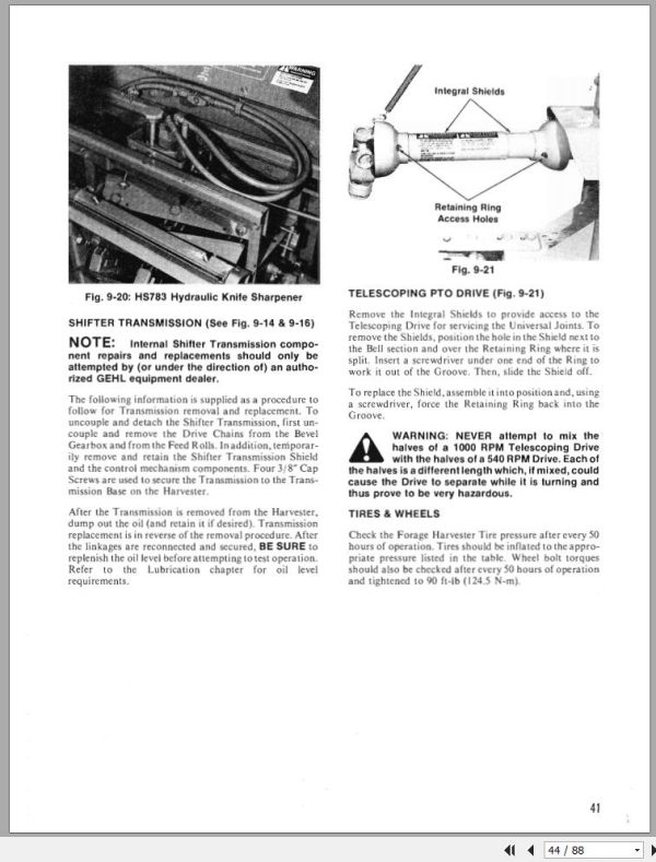 Gehl Forage Harvester CB750 Operators Manual 902758A 2