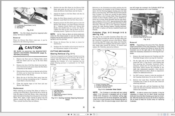 Gehl Forage Harvesters CB860 CB865 Operators Manual 904967A 2 1