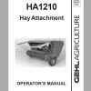 Gehl Hay Attachment HA1210 Operators Manual 907083A 1