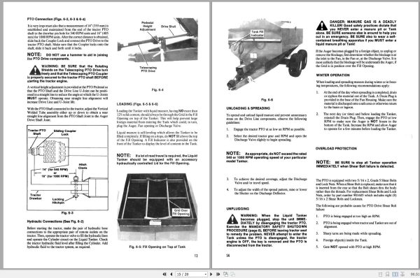Gehl Liquid Tanker Manure Spreaders MS726 MS733 Operators Manual 903748A 2